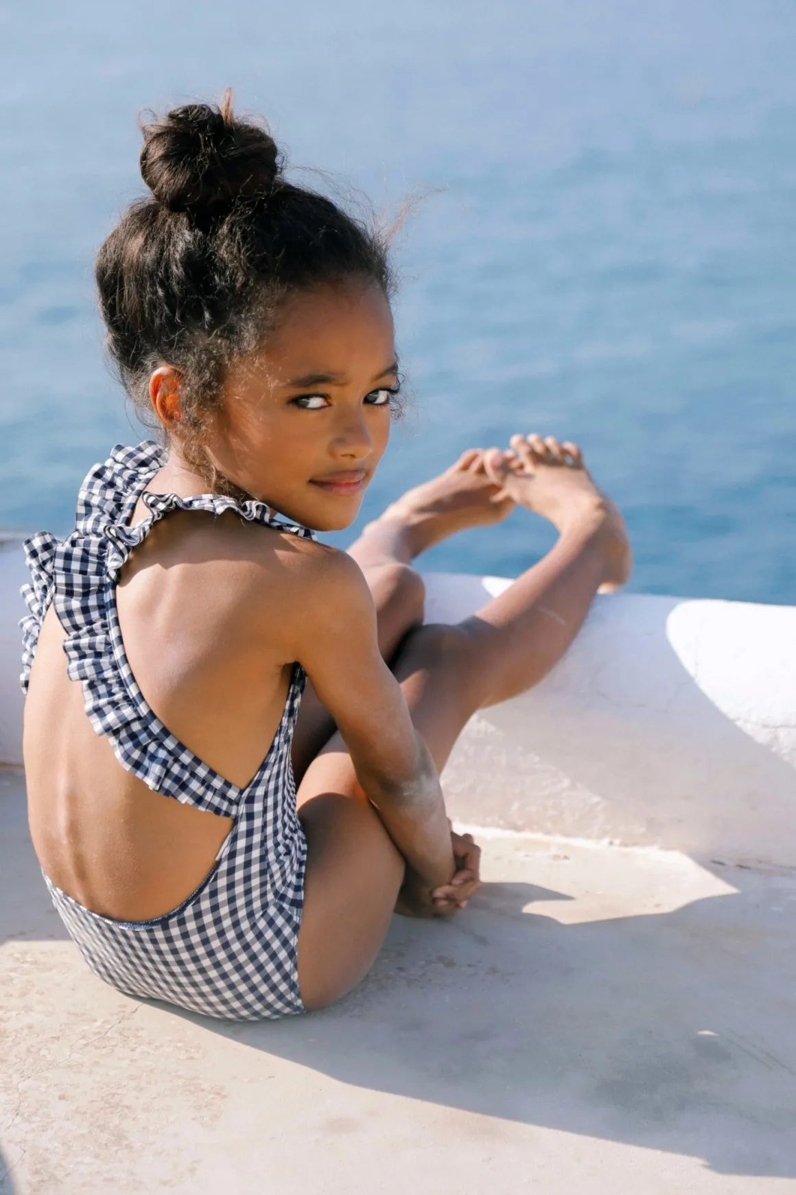 ALBA One Piece Swimwear | Vichy Blue