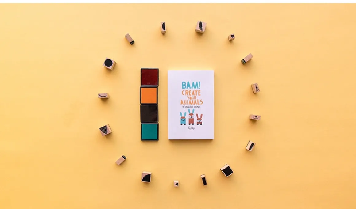 Bam! Animals Stamps Set
