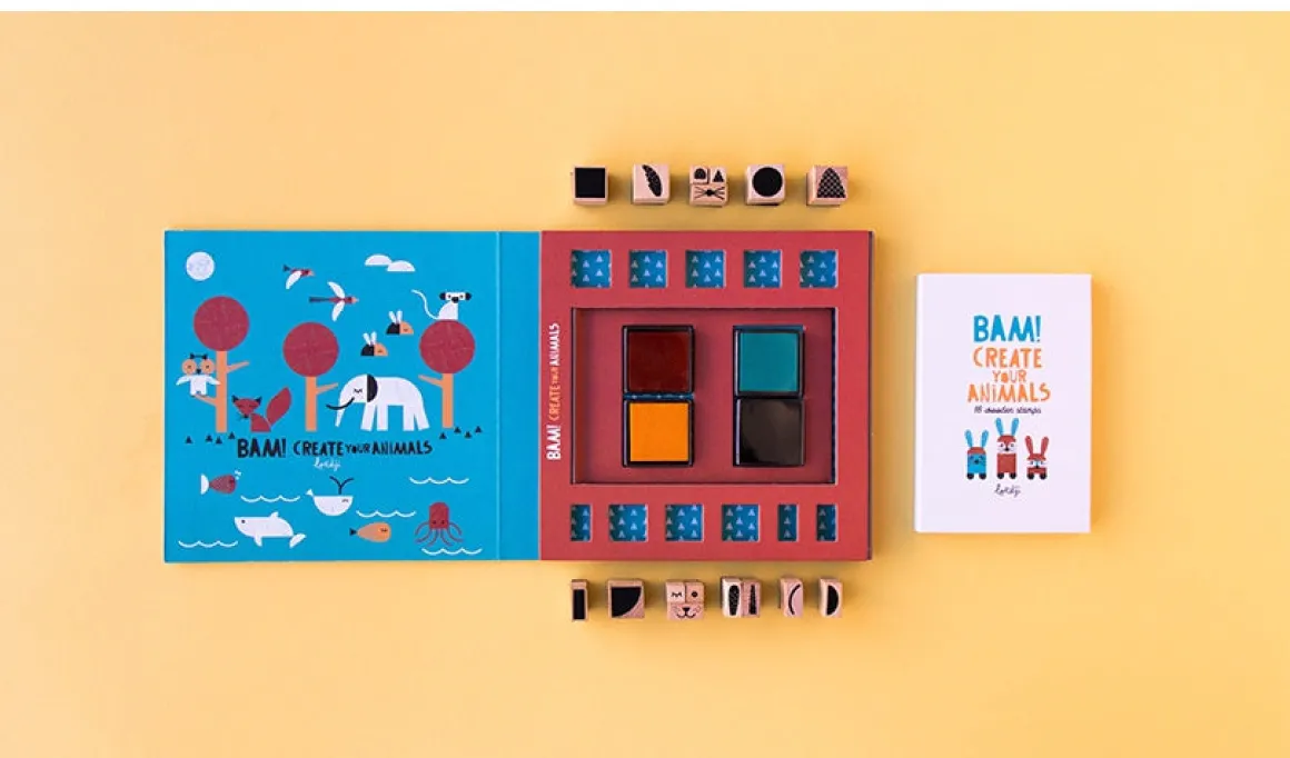 Bam! Animals Stamps Set