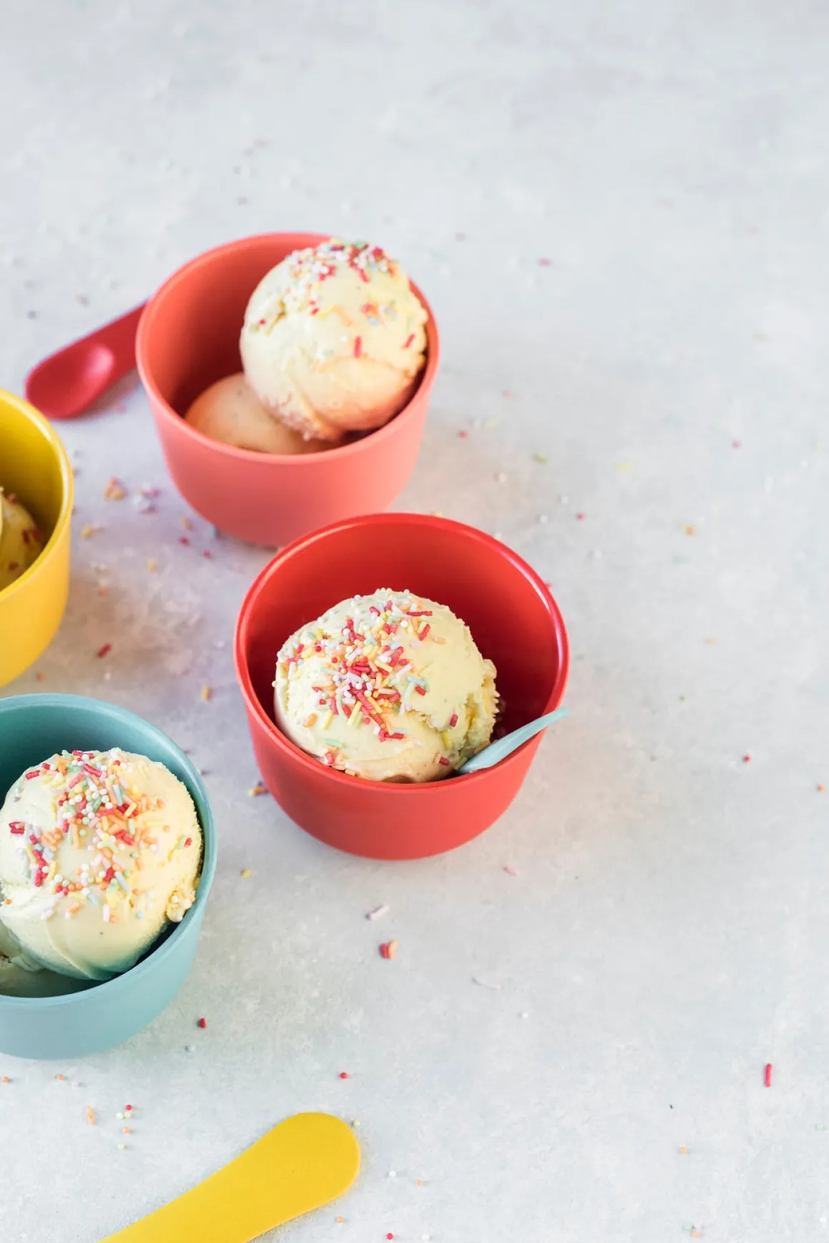 Bamboo Retro Ice Cream Set | Coral, Lagoon, Lemon, Tomato