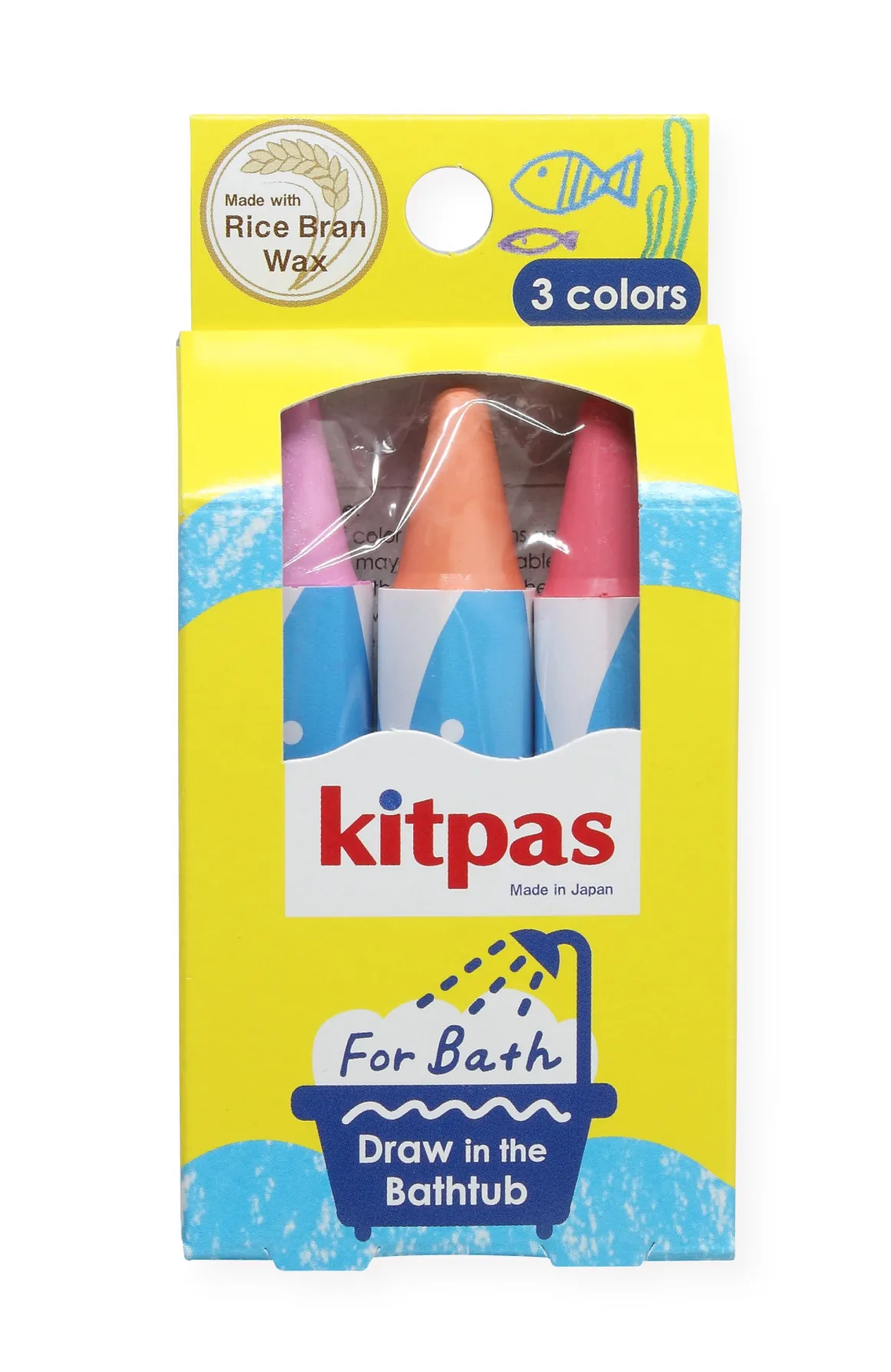 Bath Markers - set of 3 colours | Pink, Orange, Red