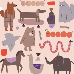 Bear and Friends Tattoo Set