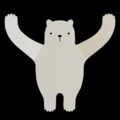Bear Wall Hook in Beige by Tresxics