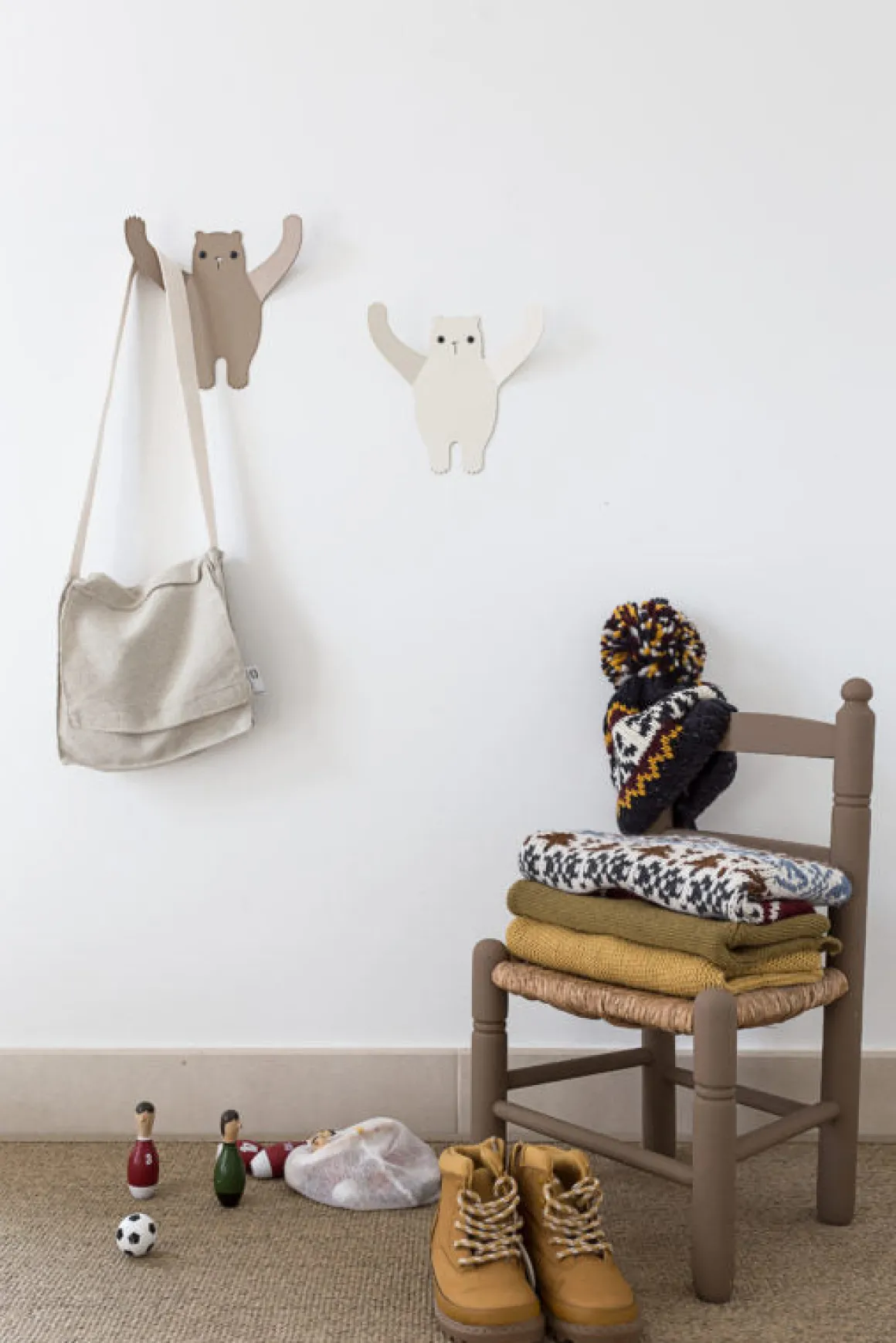 Bear Wall Hook in Brown by Tresxics
