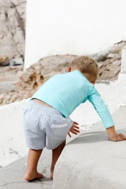 BIARRITZ Seersucker Swim Shorts | Slate