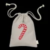 Candycane Embroidery Gift Bag