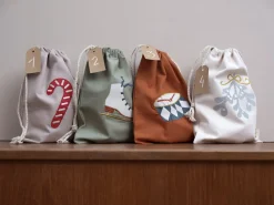 Candycane Embroidery Gift Bag