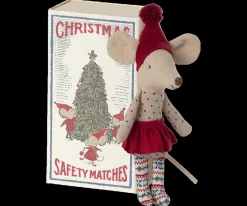 Christmas Mouse in Matchbox - Big Sister