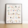 Circus Alphabet Poster by Atelier Mave