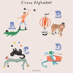 Circus Alphabet Poster by Atelier Mave