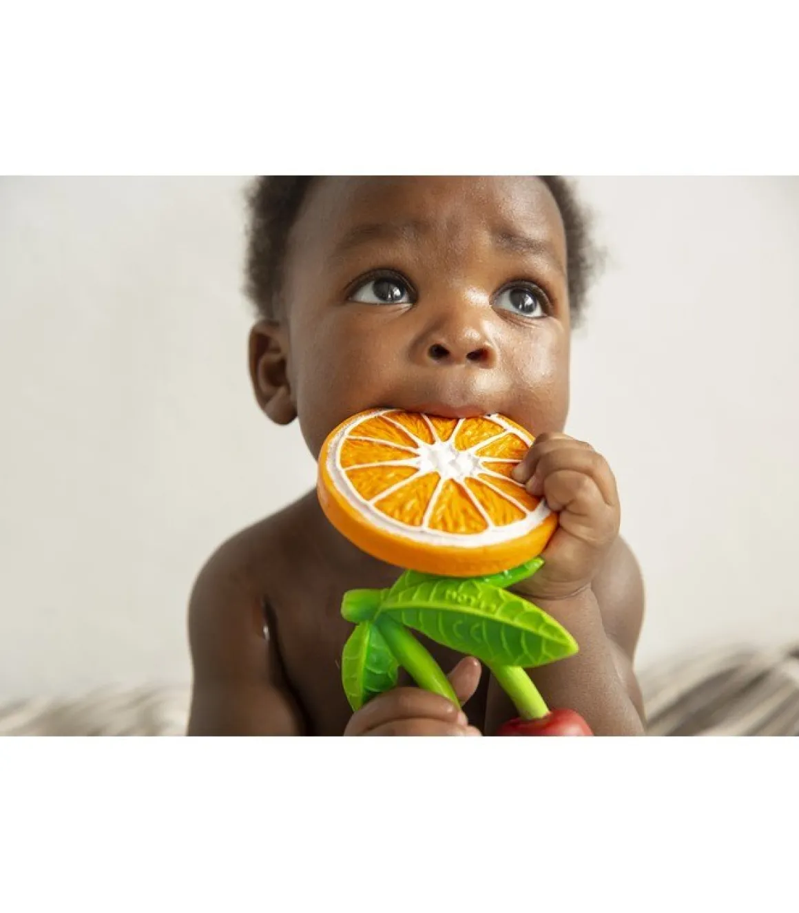 Clementino the Orange 100% Natural Rubber Teether by Oli & Carol