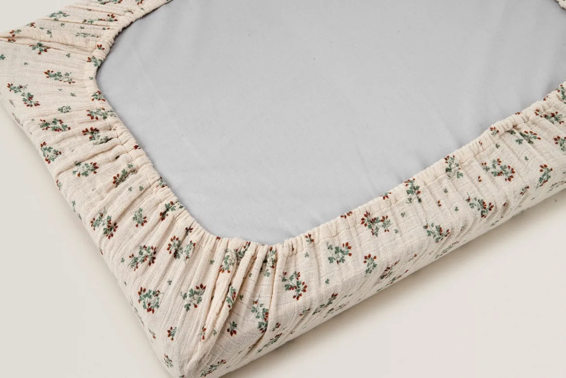 Clover Muslin Changing Mat Cover