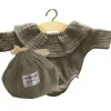 Colette Double Gauze Cotton Bodysuit | Olive Green for Minikane x Gordis Dolls