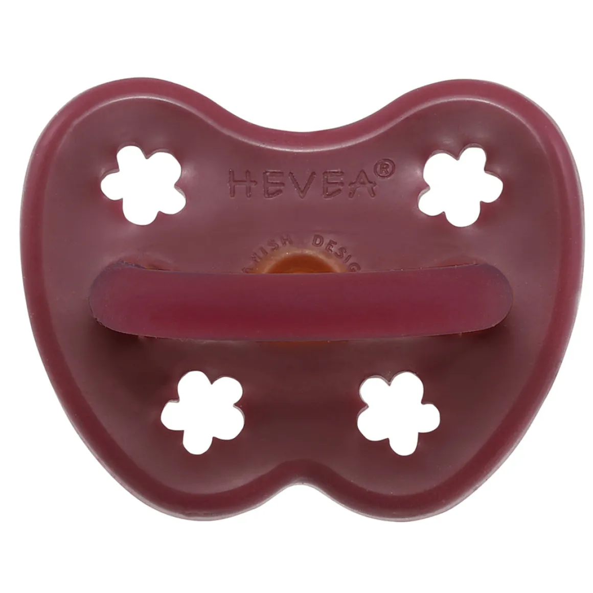Colourful Pacifier 3-36 mth - Round in Ruby