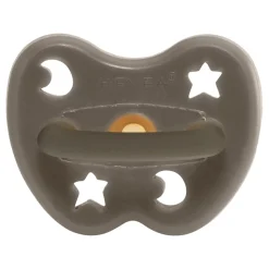 Colourful Pacifier 0-3 mth - Round in Shiitake Grey