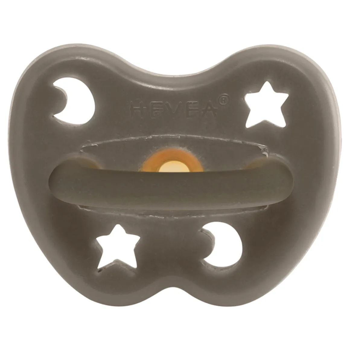 Colourful Pacifier 0-3 mth - Round in Shiitake Grey