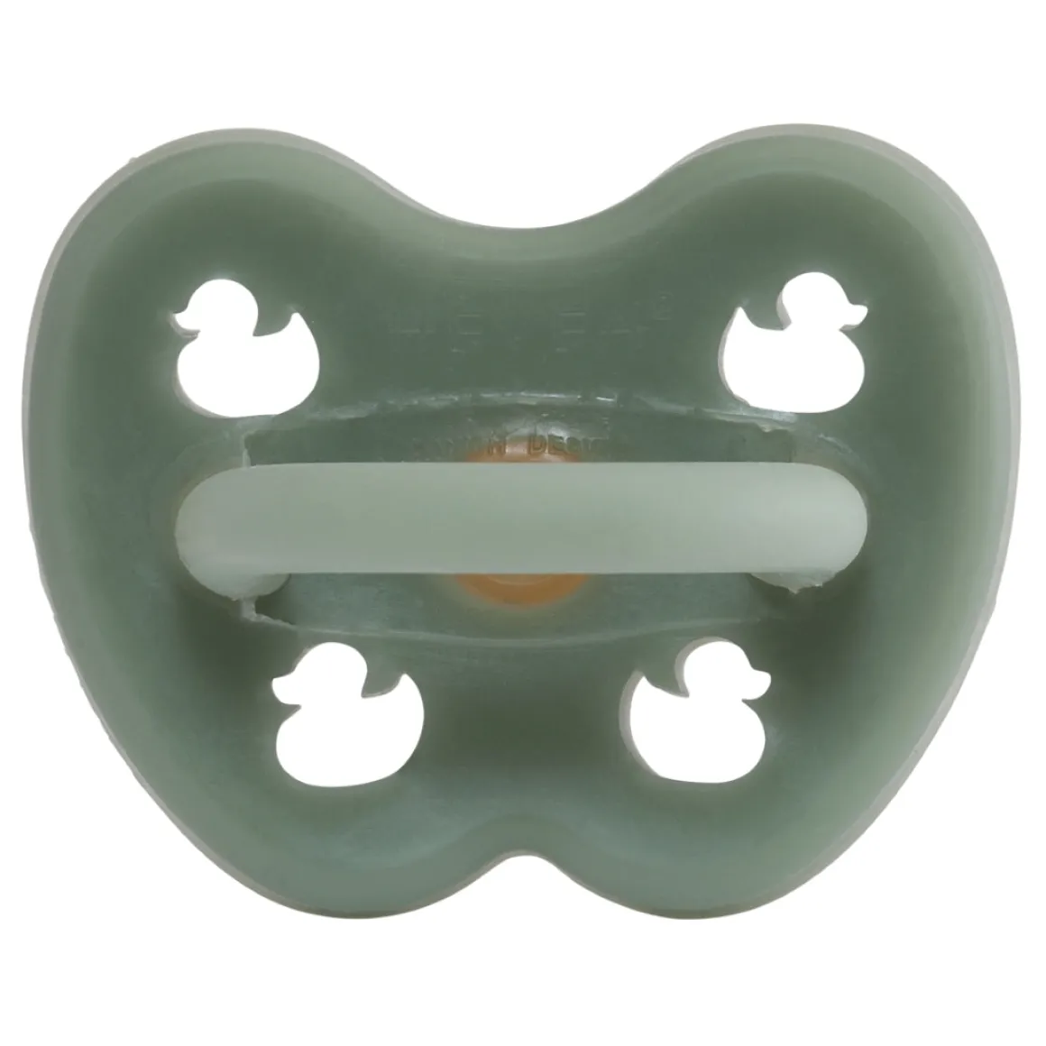 Colourful Pacifier 0-3 mth - Round in Moss Green