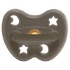 Colourful Pacifier 3-36 mth - Round in Shiitake Grey