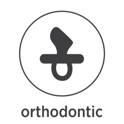 Colourful Pacifier 3-36 mth - Orthodontic in Coral