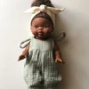 Cotton Gauze Bodysuit for Minikane x Gordis 34cm Dolls | Light Green