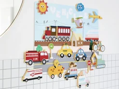Creative Play Bath Stickers & Poster Set | Cars