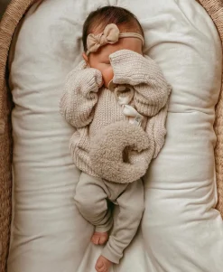 Cuddly Pacifier Holder | Teddy Beige