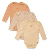 CUE 3 Pack Embroidery Bodysuit | Peach, Moonlight & Mandarin