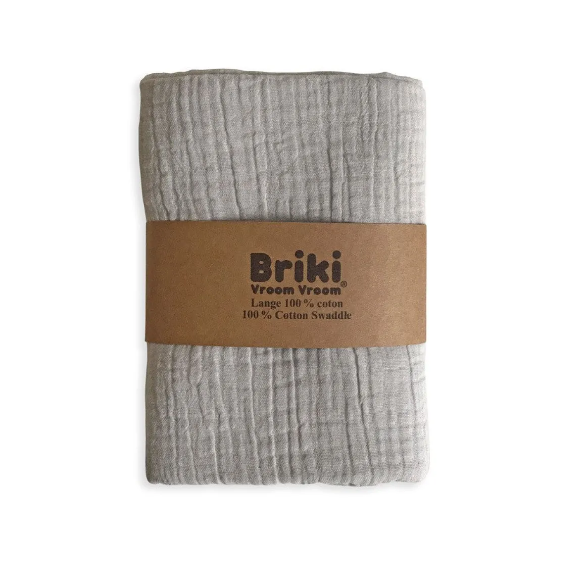 Double Gauze Muslin Swaddle OEKO-TEX® Cotton by Briki Vroom Vroom
