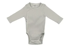Double Ribbed Cotton Bodysuit | Almond