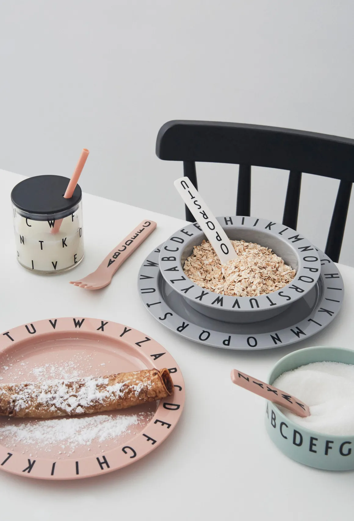 Eat & Learn Tritan Flat Plate | Grey