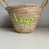 Embroidered 'Lego' Mini Basket