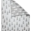Fine Little Day Gran Woven Child Blanket | Grey/White with White Trim