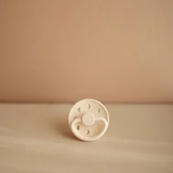 FRIGG Moon Phase Natural Rubber Pacifier Size 1 | 0-6 Months | 1PC - Cream