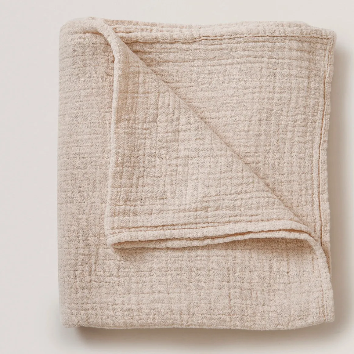 Garbo&Friends Muslin Swaddle Blanket | Eggshell