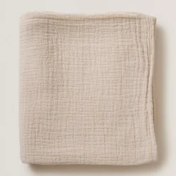 Garbo&Friends Muslin Swaddle Blanket | Eggshell