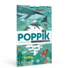 Giant Activity Sticker Poster - Oceans with 59 Repositionable Stickers by Poppik