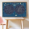 Giant Activity Sticker Poster - Sky Map Glow in the Dark with 640 Repositionable Stickers by Poppik