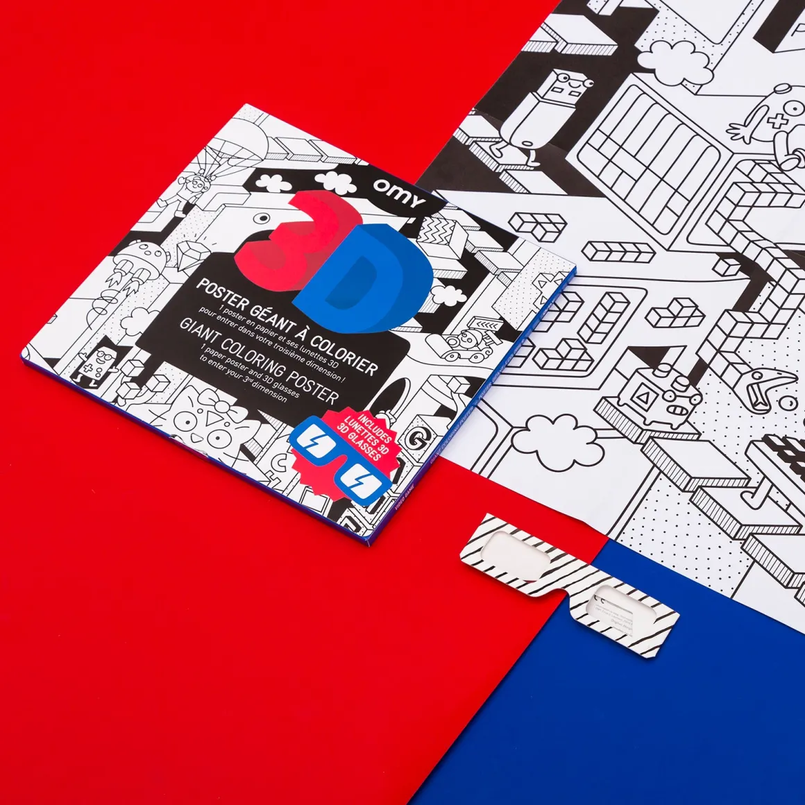 Giant Colouring Poster - 3D Video Game by OMY