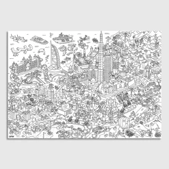 Giant Colouring Poster - Dubai by OMY