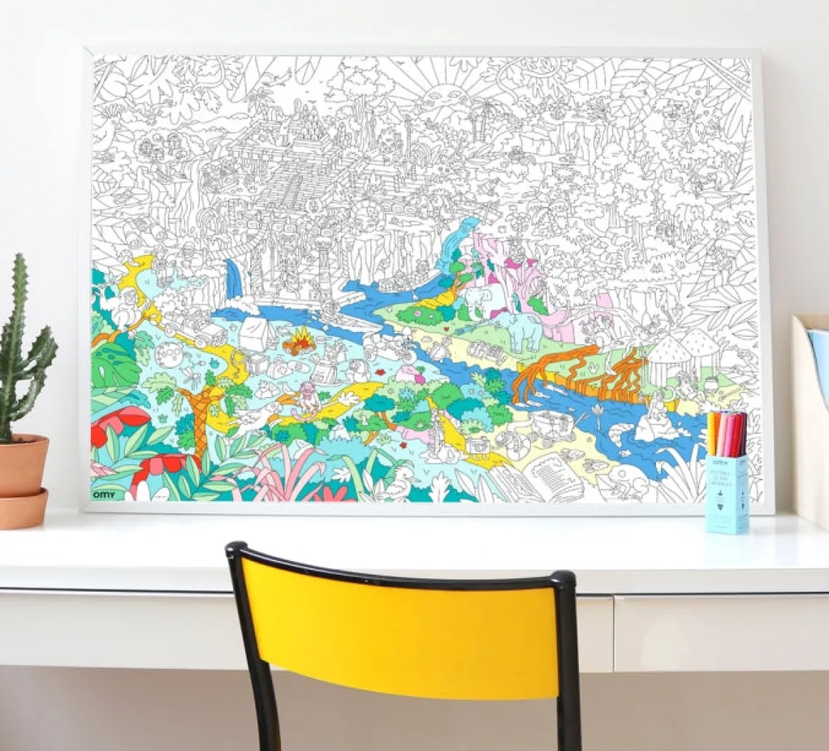 Giant Colouring Poster - Jungle by OMY