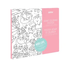 Giant Colouring Poster - Kids Life by OMY