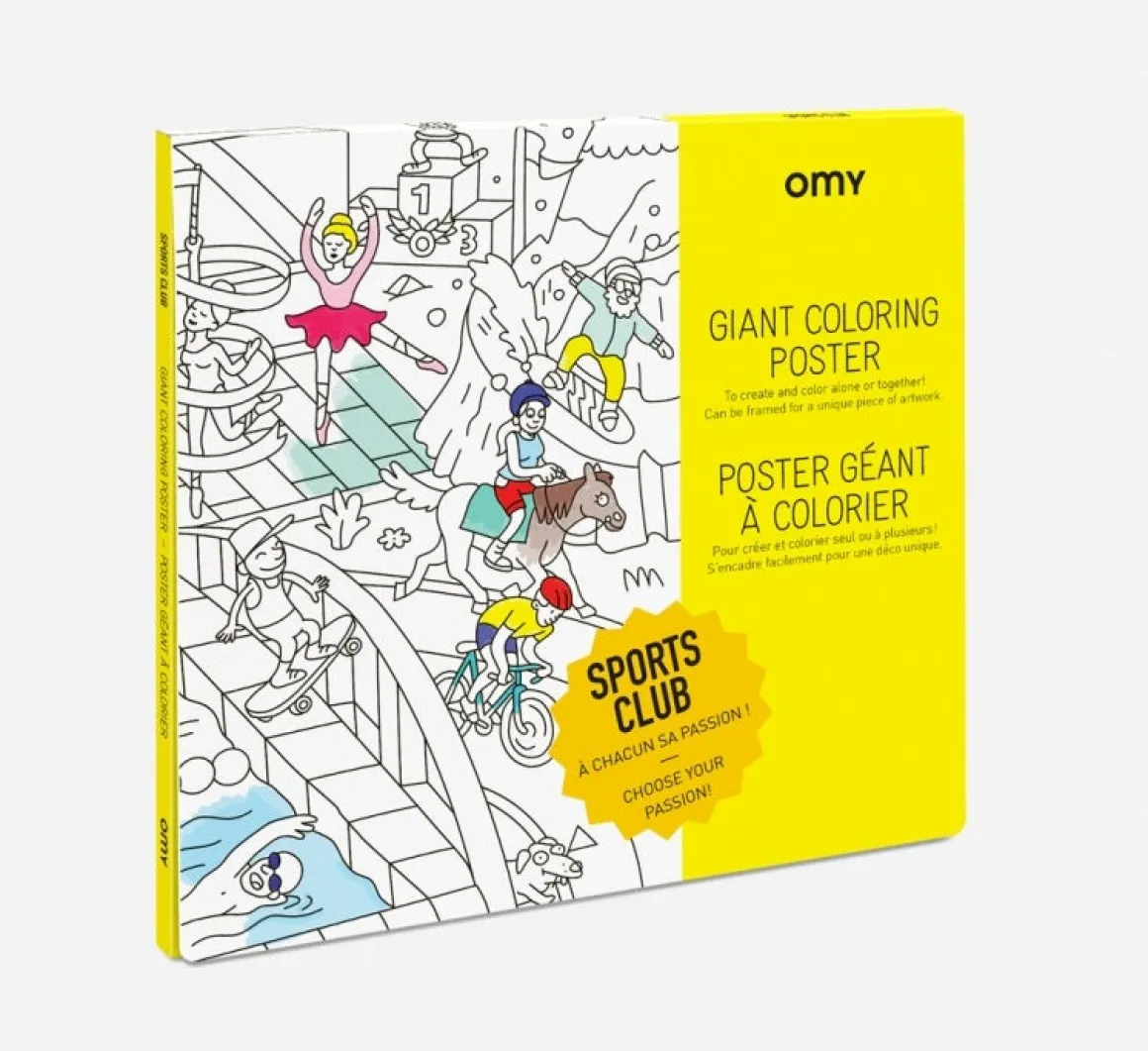 Giant Colouring Poster - Sport Club by OMY