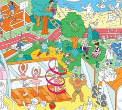 Giant Colouring Poster - Sport Club by OMY