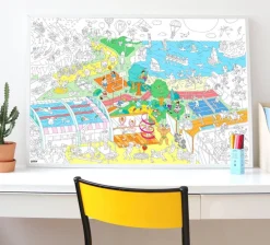 Giant Colouring Poster - Sport Club by OMY