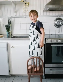 Gran Wax Child Apron in Black/White by Fine Little Day
