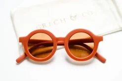 Grech & Co. Sustainable Kids Sunglasses with Matte Finish | Spice