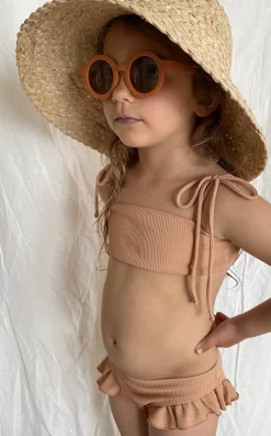 Grech & Co. Sustainable Kids Sunglasses with Matte Finish | Rust