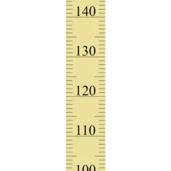 Growth Chart Wall Sticker in Yellow by Tresxics