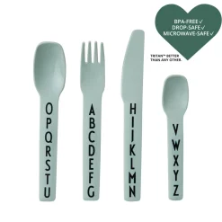 Kids Cutlery in Green by Design Letters
