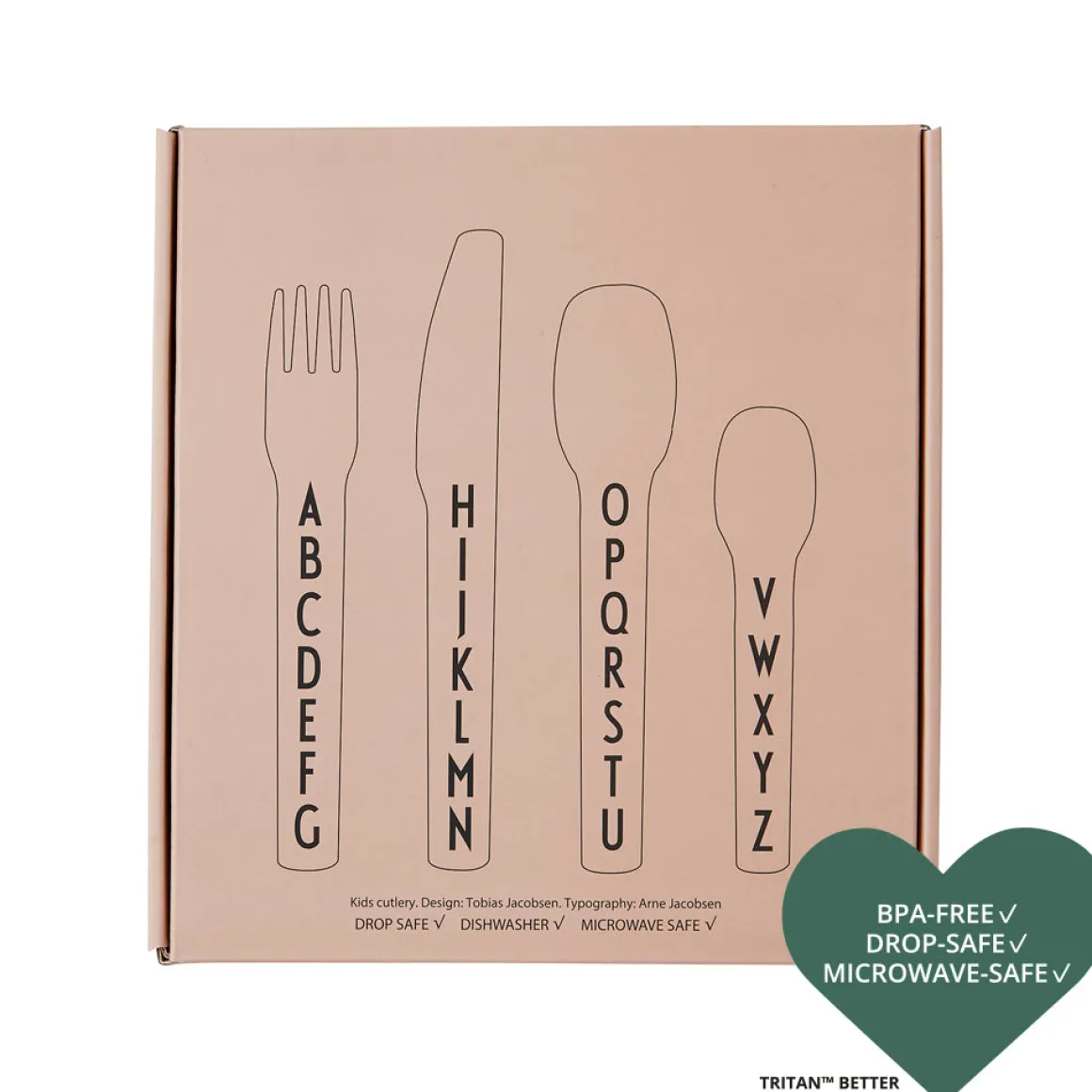 Kids Cutlery in Nude by Design Letters